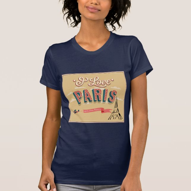 Camiseta Eu amo Paris (Frente)