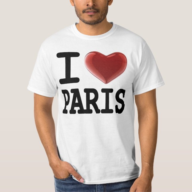 Camiseta Eu amo PARIS (Frente)