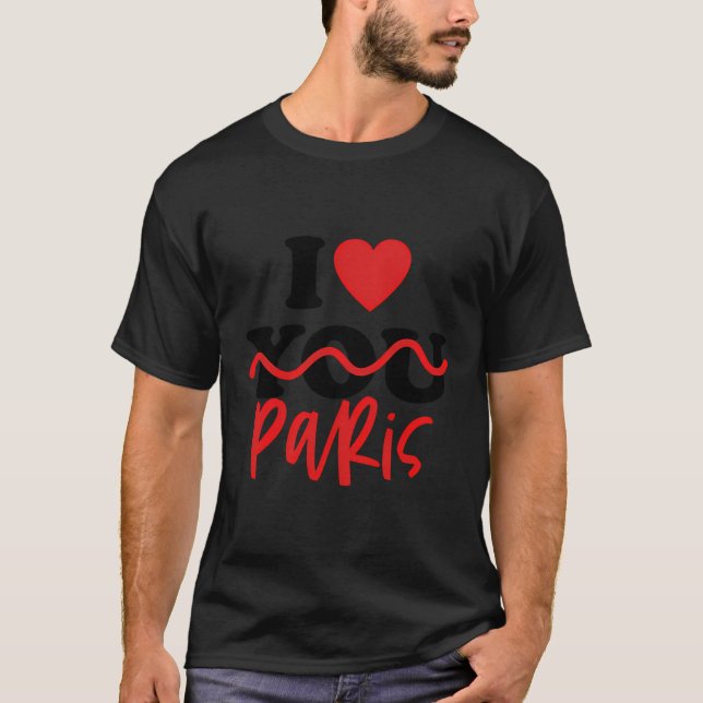 Camiseta Eu Amo Paris (Frente)