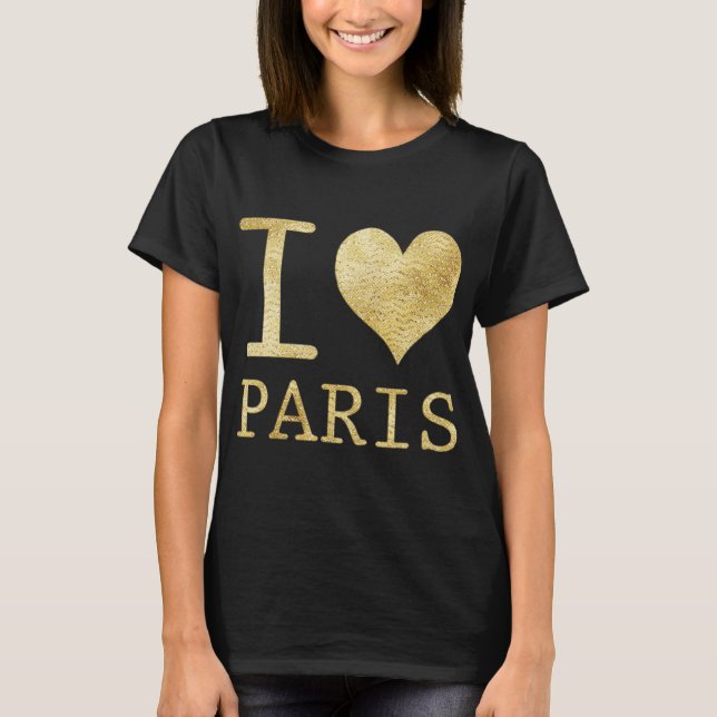 Camiseta Eu Amo Paris T Shirt (Frente)
