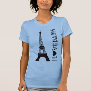 Camiseta Eu Amo Paris   Torre Eiffel