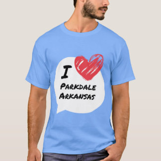 Camiseta Eu amo Parkdale Arkansas Oversized