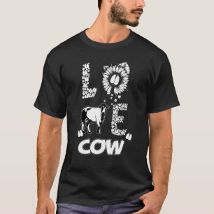 Camiseta Eu Amo Pata de Vaca Pegada de Vaca Girassol Vaca N