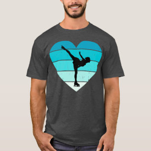 Camiseta Eu Amo Patinação Artística Esportes de Inverno Pat