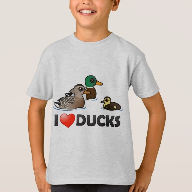 Camiseta Eu amo patos (Frente)