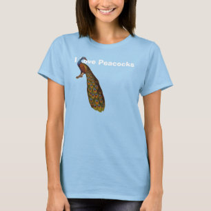 Camiseta Eu amo pavões