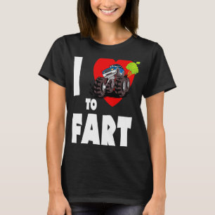 Camiseta Eu Amo Peidar  Caminhão Monstro Peidando Eu Amo Pe