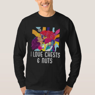 Camiseta Eu Amo Peitos E Nozes Orgulho Bissexual Bissexuali