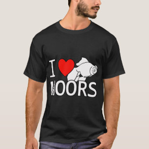 Camiseta Eu Amo Peixe Dourado Black Moor Peixe Dourado Fant