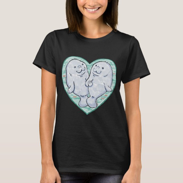 Camiseta Eu Amo Peixes-Boi (Frente)