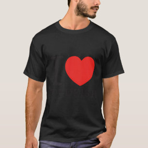 Camiseta Eu Amo Peixes Dourados