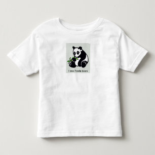 Camiseta Eu amo Peras de Panda - Amante de os animais - Vid