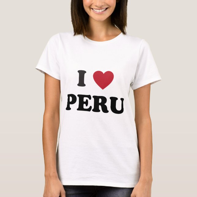 Camiseta Eu amo Peru (Frente)