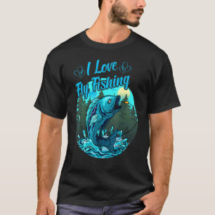 Camiseta Eu Amo Pesca com Isca Artificial