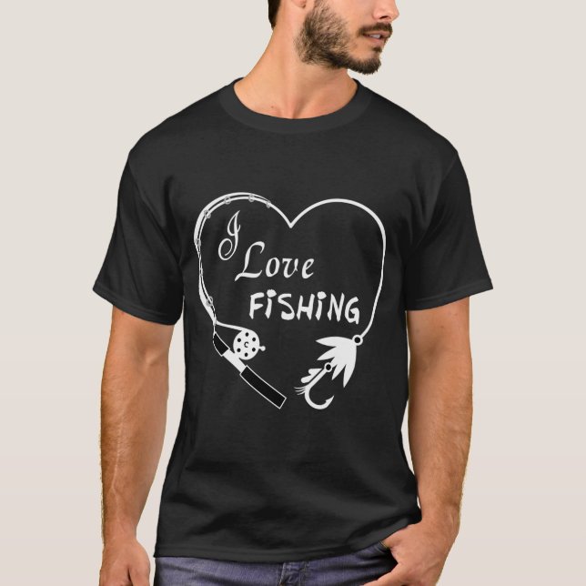 Camiseta Eu Amo Pescar (Frente)