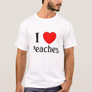 Camiseta Eu amo pêssegos!