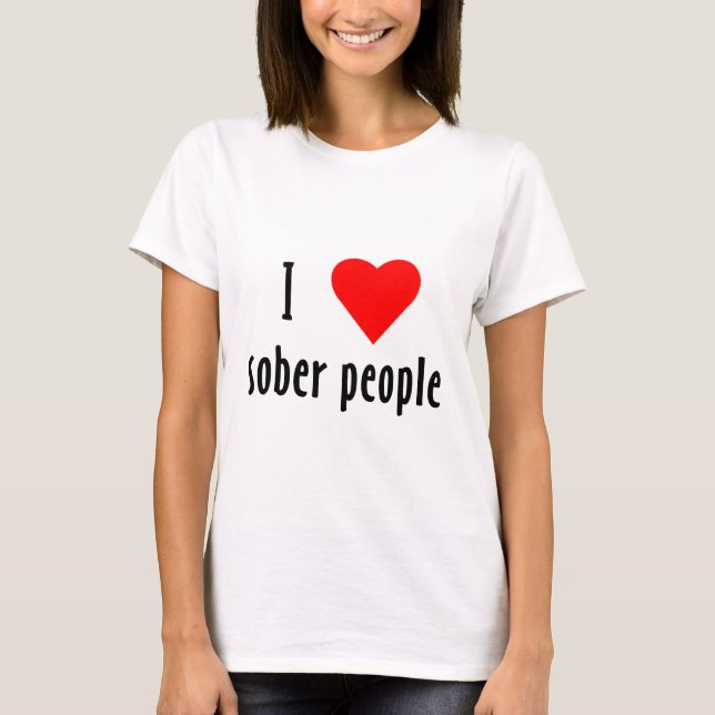 Camiseta Eu amo Pessoas Sober (Frente)