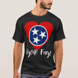 Camiseta Eu Amo Pigeon Forge, Tennessee Excelente Enfumaçad
