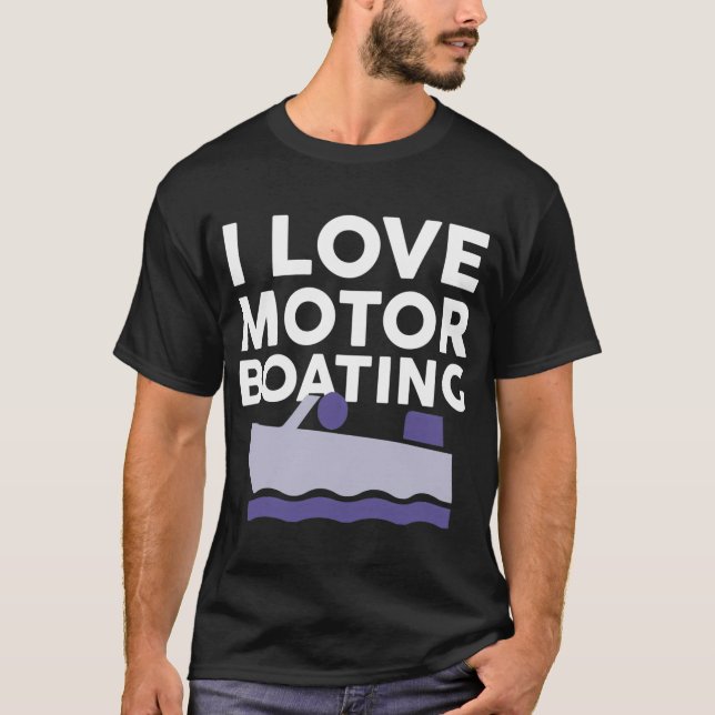 Camiseta Eu Amo Pilotar Lancha (Frente)