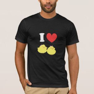 Camiseta Eu amo pintinhos gordos