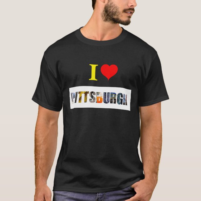 Camiseta Eu Amo Pittsburgh (Frente)