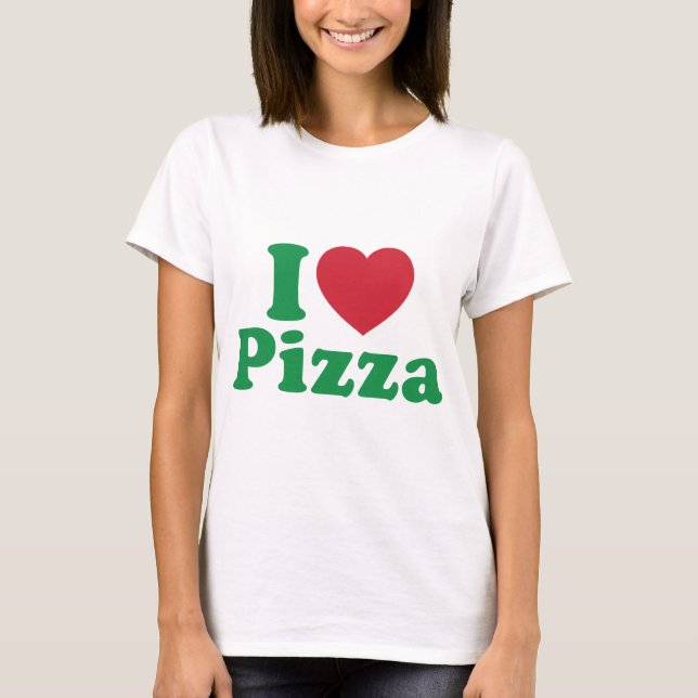 Camiseta Eu Amo Pizza (Frente)