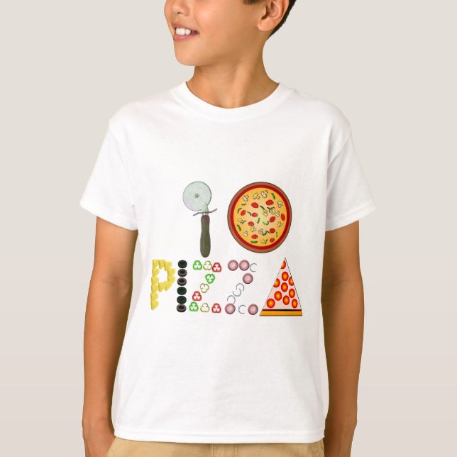 Camiseta Eu Amo Pizza (Frente)