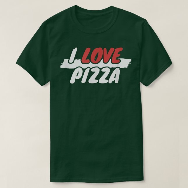 Camiseta Eu Amo Pizza1201 (Frente do Design)