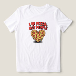 Camiseta Eu Amo Pizza Não Pessoas Amante de Pizza