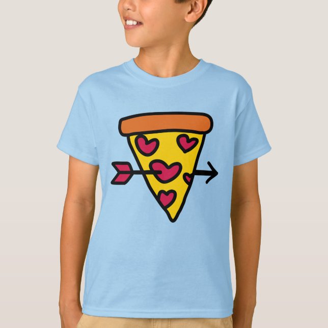 Camiseta Eu Amo Pizza Para Sempre (Frente)