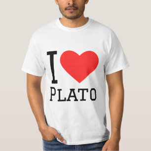 Camiseta Eu amo Platão