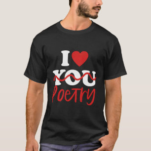 Camiseta Eu Amo Poesia