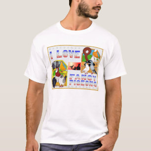 Camiseta Eu amo pombos extravagantes!