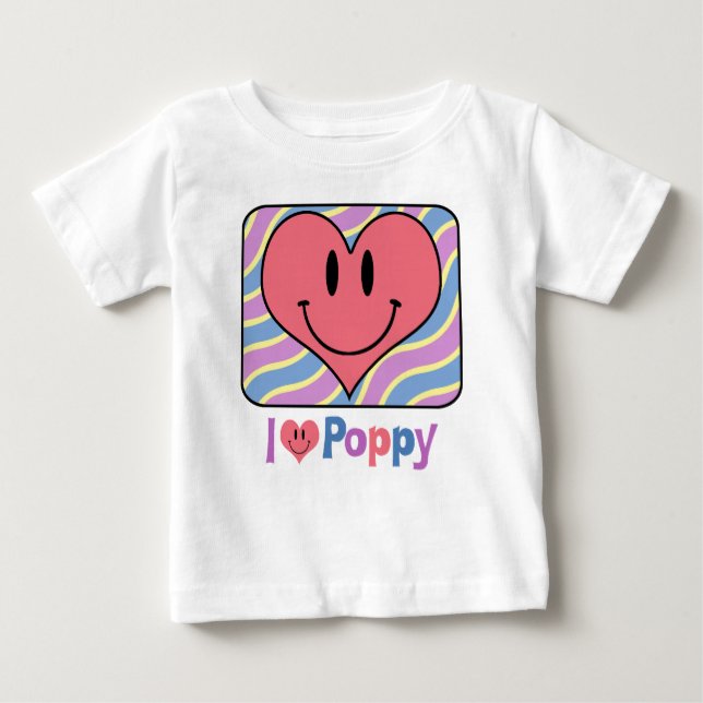 Camiseta Eu Amo Poppy (Frente)