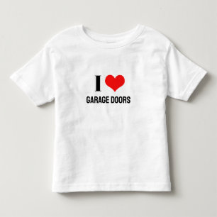 Camiseta Eu Amo Portas de Garagem Natal Coração Vermelho Pr