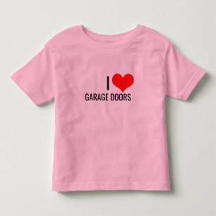 Camiseta Eu Amo Portas de Garagem Presente de Natal Coração