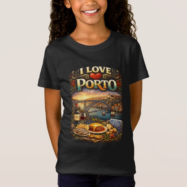 Camiseta Eu Amo Porto (Frente)