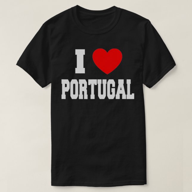 Camiseta Eu Amo Portugal (Frente do Design)