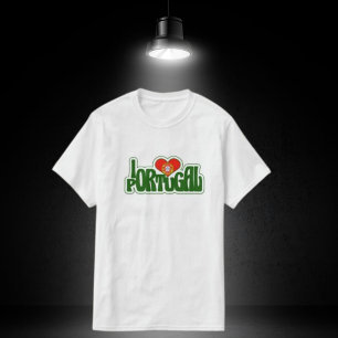 Camiseta Eu Amo Portugal Mens White