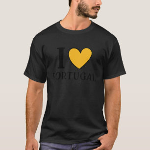 Camiseta Eu Amo Portugal Orgulhoso Cidadão Portugal Férias