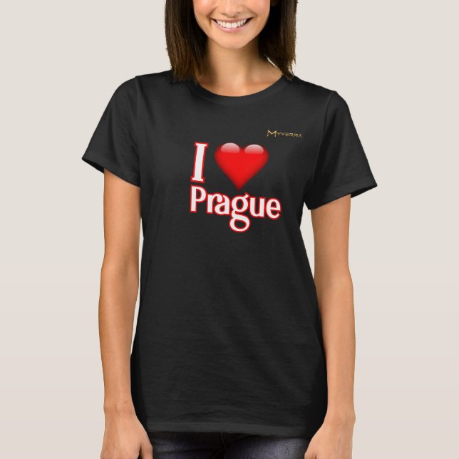 Camiseta Eu Amo Praga  (Frente)