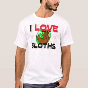 Camiseta Eu amo preguiças