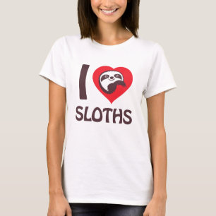 Camiseta Eu amo Preguiças