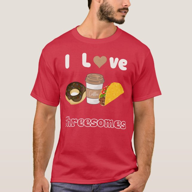 Camiseta Eu amo presente de trio (Frente)