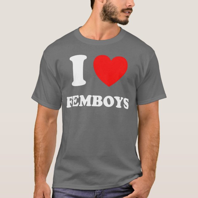 Camiseta Eu amo presente Femboy (Frente)