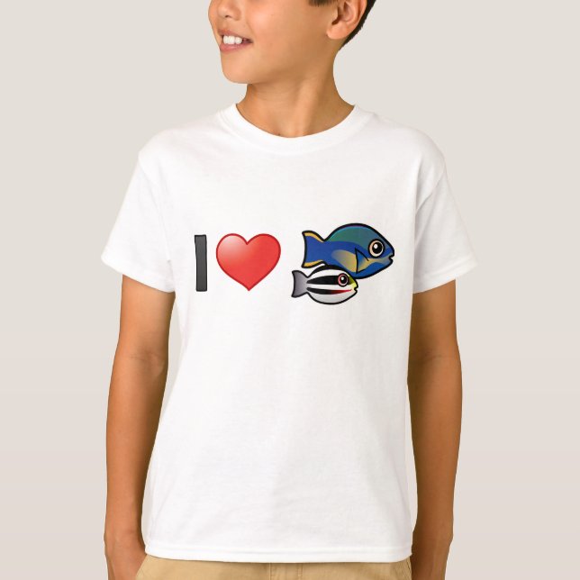 Camiseta Eu Amo Princesa Parrotfish (Frente)