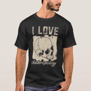 Camiseta Eu Amo Professor de Antropologia Ciência Antropólo