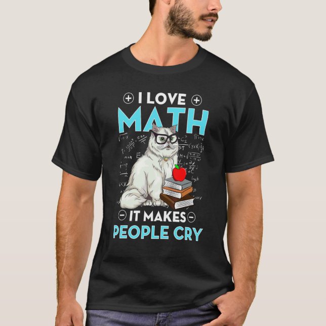 Camiseta Eu Amo Professor de Matemática Ensino de Matemátic (Frente)