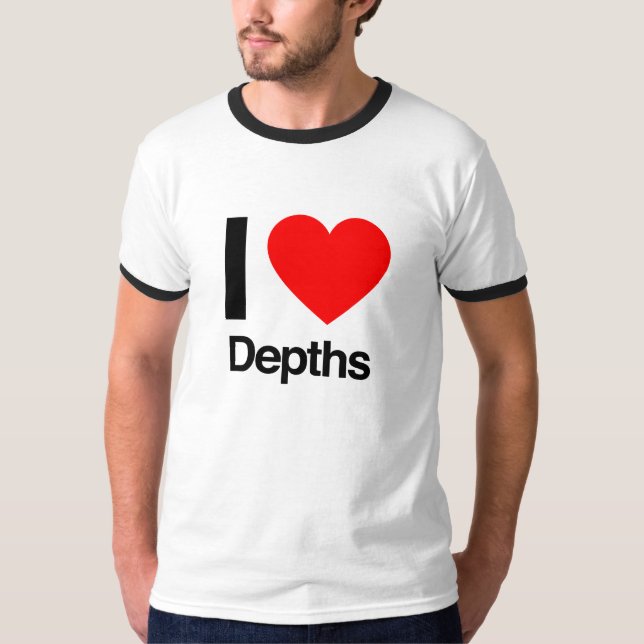 Camiseta eu amo profundidades (Frente)