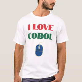 Camiseta Eu Amo Programação e Eu Amo Cobol